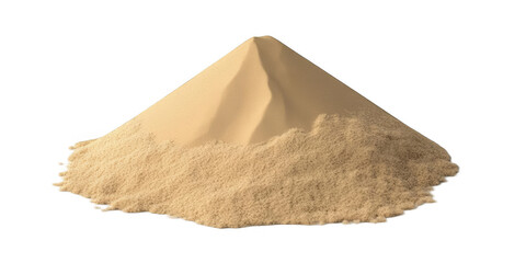 Isolated Background Of Tan Sand Pile Heap Texture Illustration
