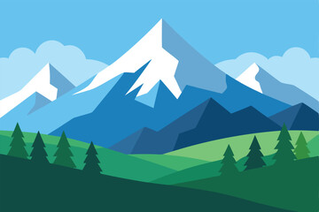 mountain landscape in the mountains