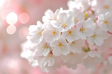Fresh Blossoms with Sunlight Flare Springtime Inspiration