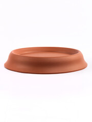 Plastic flower pot isolated on a white background