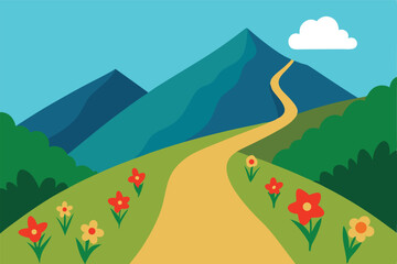 Obraz premium landscape with mountains