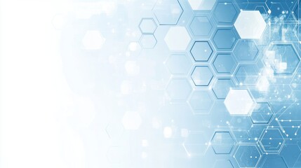 Abstract technology background with hexagonal shapes