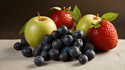 fresh fruit and berries