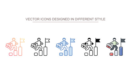 Career icon design with white background stock illustration
