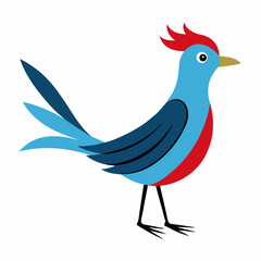 vector illustration of a cartoon bird