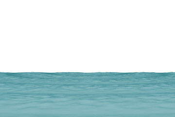 A serene, teal-toned horizon, subtly textured, suggesting a vast expanse of water or sky
