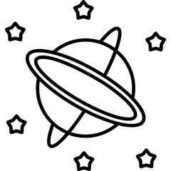 Planetary Rings Icon © Shaheen studio