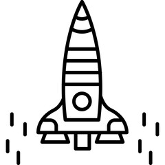 Rocket Propulsion Icon