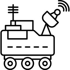 Obraz premium Exploration Vehicle Icon