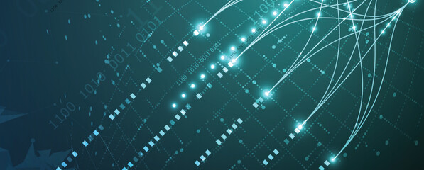 Data technology and machine learning neural flow network