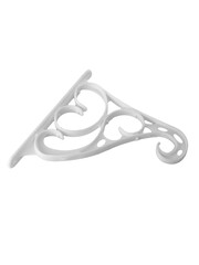 Plastic brackets for shelves. Brackets for shelves of beautiful plastic shelf holders with scrolls...