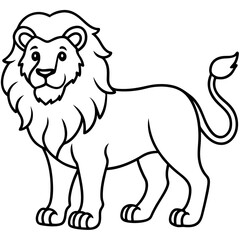 vector illustration of a lion
