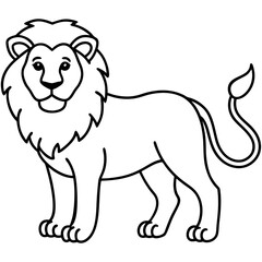 vector illustration of a lion