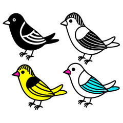 birds on a branch