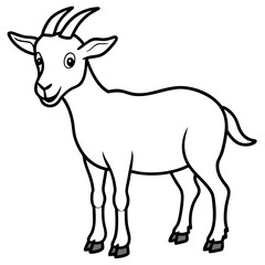 silhouette of a goat