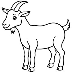 goat on white