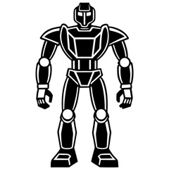 blue screen robot cyborg