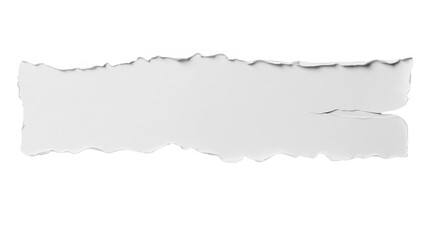 Isolated Torn White Paper Piece On Black Background Illustration