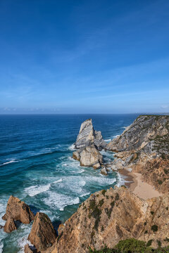 Coastline With Ursa Beach In Portugal
