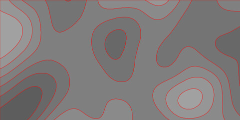 Topographic canyon geometric map relief texture with curved layers and shadow. abstract White background with a beautiful pattern, Topographic contour lines vector map seamless pattern vector.