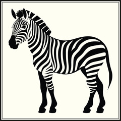 Obraz premium Zebra Silhouette, Wildlife
