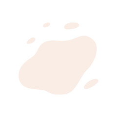 A white spot of paint