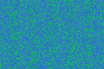 Grid of geometrical shapes in random colors