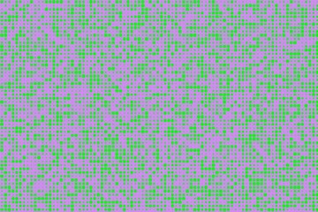 Grid of geometrical shapes in random colors