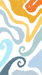 Groovy Abstract Background with Paint Splatter