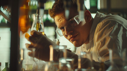 man in laboratory