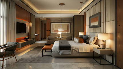 luxury hotel room