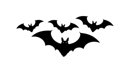 Fototapeta premium halloween bat vectors set 