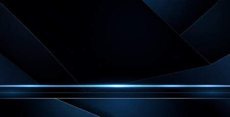 Modern black dark blue white abstract background. Minimal. Color gradient. Geometric shape. Lines stripe triangle angle 3d shadow. Design. Futuristic. Metal metallic effect.Light shine.Luxury premium