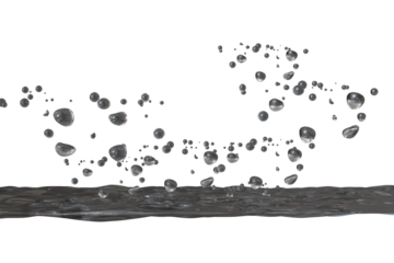 Abstract representation of water droplets or bubbles