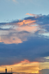 Blue Sky with Wispy Clouds