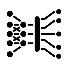 Deep Learning glyph icon