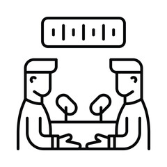 Podcast  vector outline icon. EPS 10 file