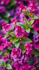 Seamless panoramic floral pattern summer theme, created by generative ai