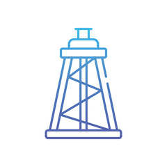Drilling Rig Vector icon