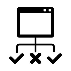 Model Testing glyph icon