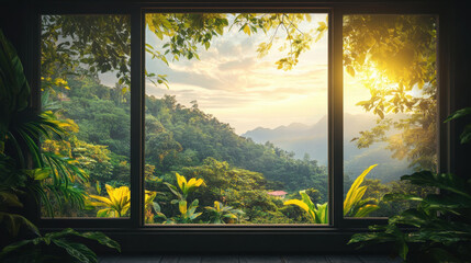 Mountain scenery window views   nature landscape scene scenery wallpaper backdrop