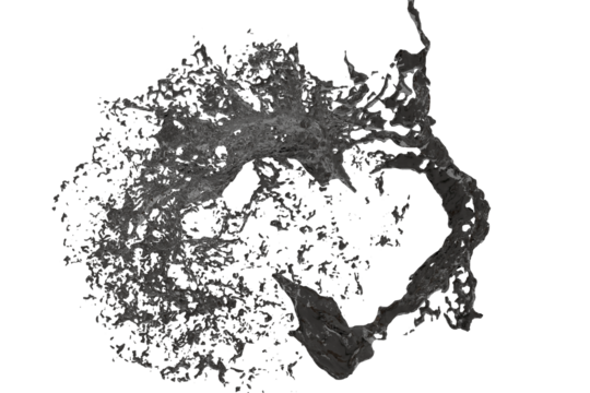 Detailed topographic map of a glacial landscape