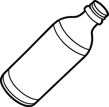 recommend clip art: Water bottle line art vector, water bottle icon