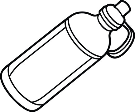 recommend clip art: Water bottle line art vector, water bottle icon