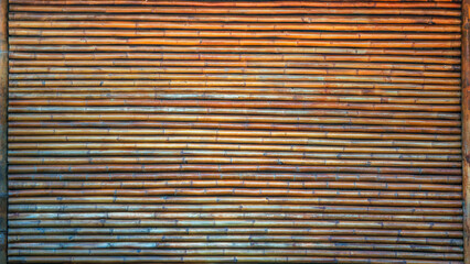 Bamboo wall or fence for backdrop or background textured.