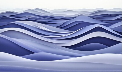 Abstract purple hillscape, layered design, tranquil background, website banner