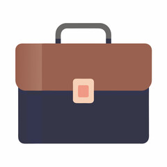 Briefcase icon on white background