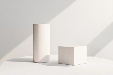 Minimalist shapes create harmony in soft lighting, showcasing el