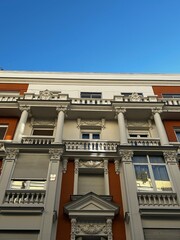 europe madrid street facade of the building 