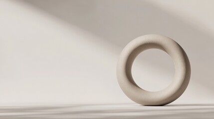 Minimalistic design showcases smooth, round shape with soft shad